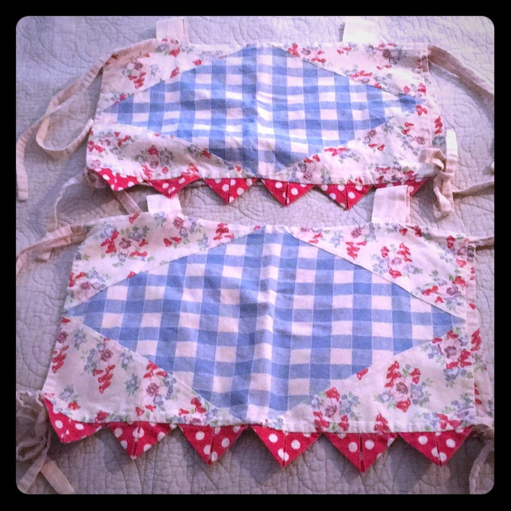 Farmhouse reversible Muslin chair covers floral